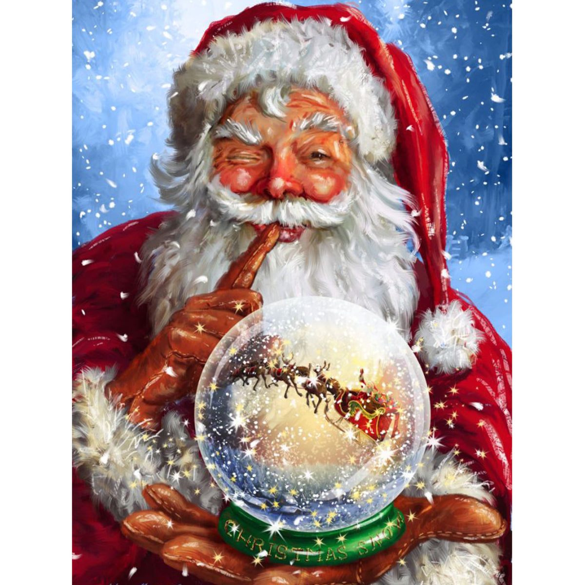 Christmas Magic Ball Santa Claus 5D Diamond Painting - 5diamondpainting