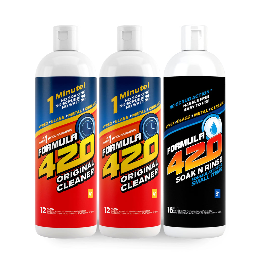 Vlieger voor de helft Beschietingen A1 - Formula 420 Original Cleaner & S1 - Formula 420 Soak-N-Rinse - 3 |  LoveYourGlass.com