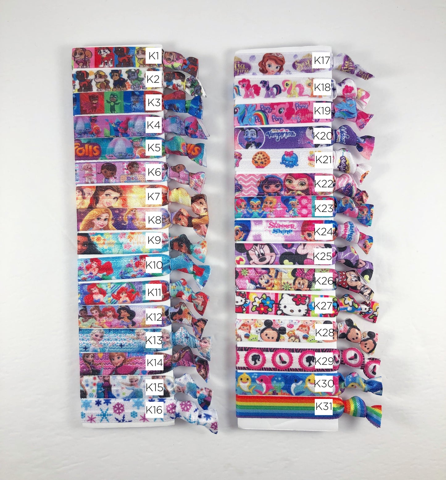 Kid Pattern Inspired Hair Tie Pack