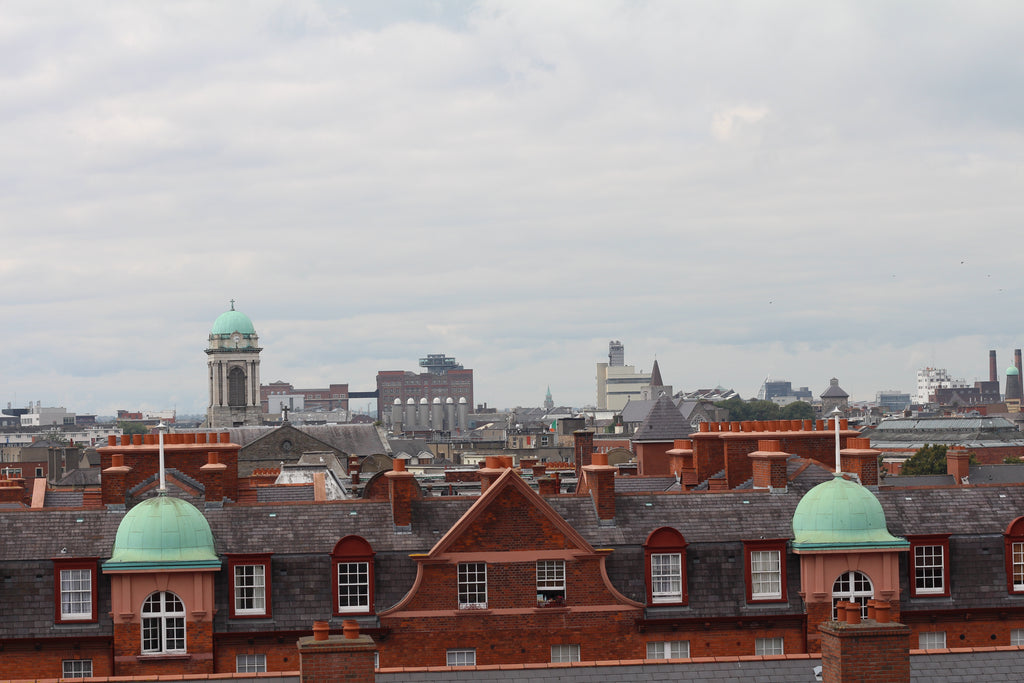 Dublin, udsigt over byen fra lejligheden.