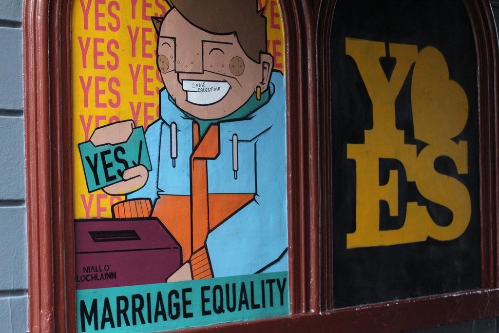 Vote YES, streetart Dublin / Ireland