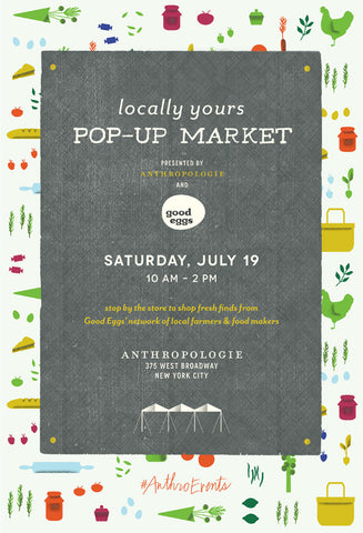 Pop-Up Market at Anthropologie in Soho this Saturday!