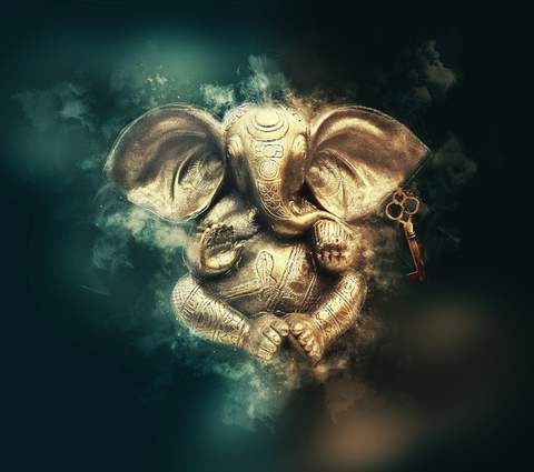 Le Dieu à tête d'éléphant, la sagesse incarnée