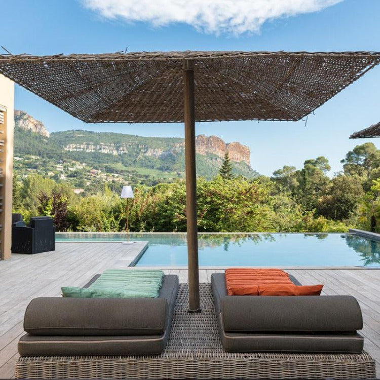 Matelas bain de soleil 180 cm SORMIOU Taupe - REDDECO.com