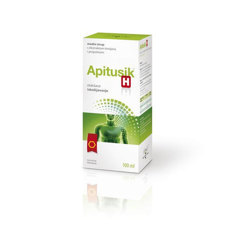 Apipharma Apitusik H medni sirup s ekstraktom timijana i propolisom 100 ml