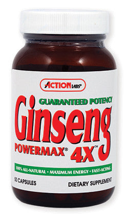 Action Labs Ginseng 4x Power Max za pojačanu fizičku aktivnost 50 kapsula