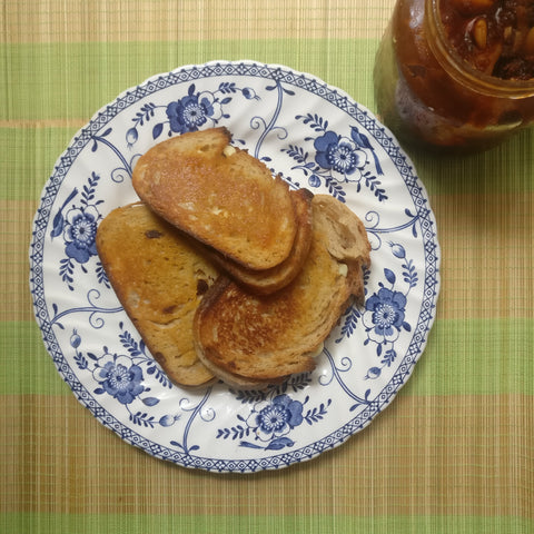 Cheese and Garlic Pickle Toastie