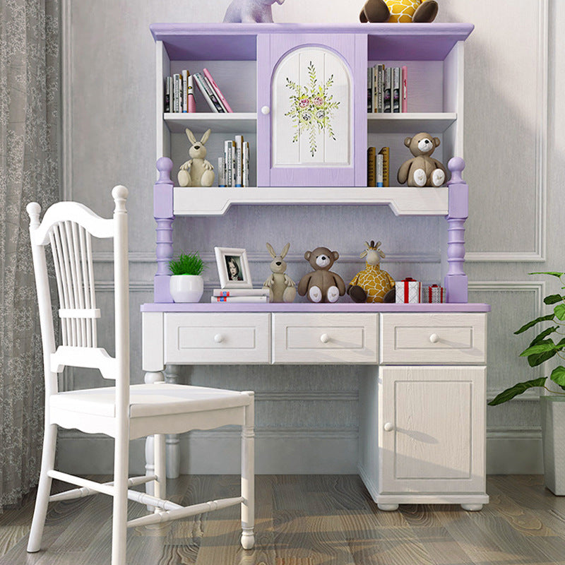 girls purple desk