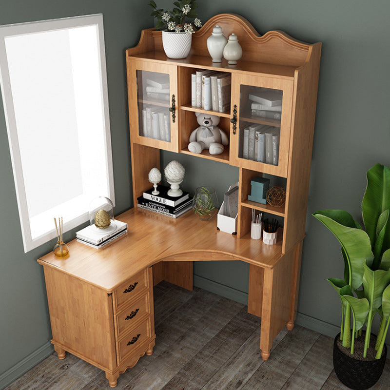 childrens desk with bookcase