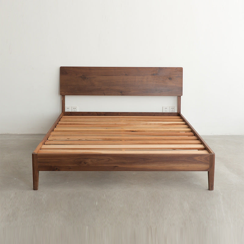 Factory Wholesale North American Black Walnut Solid Wood Bed