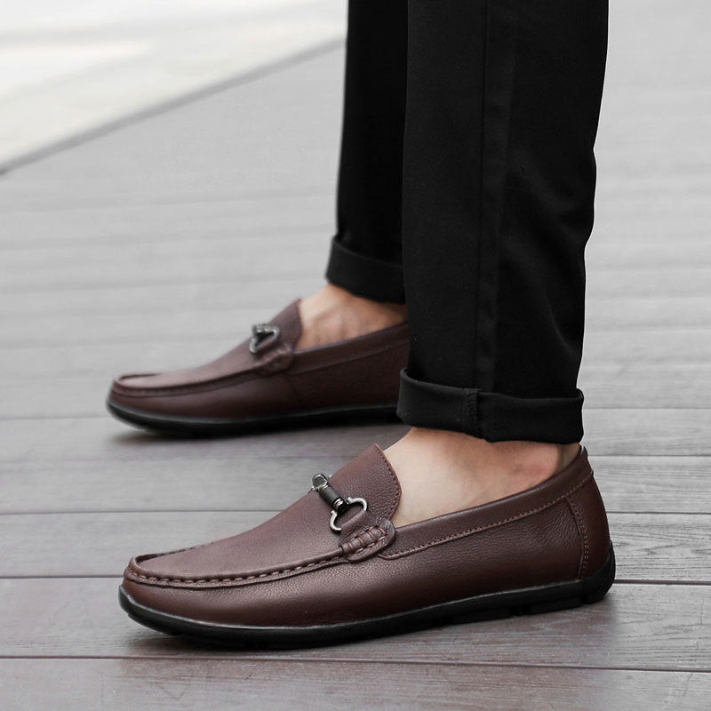 mens loafers on feet