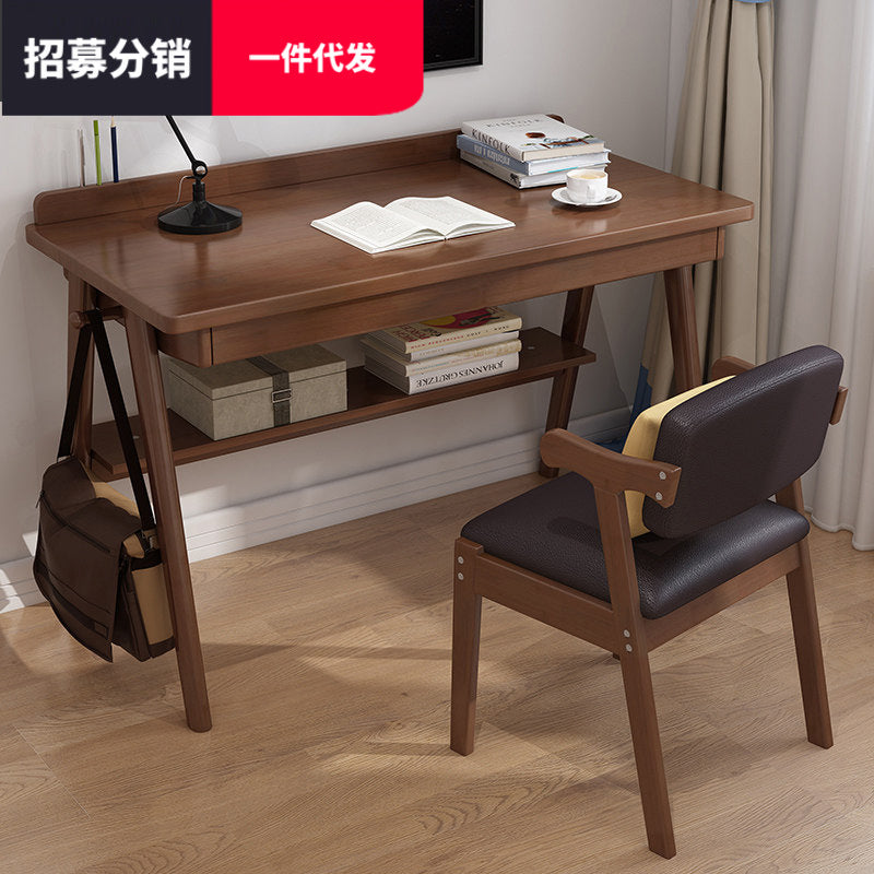 Nordic Desk Solid Wood Simple Home Student Homestay Desk Japanese