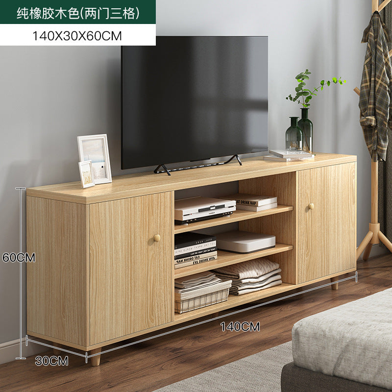 Nordic Tv Cabinet Set Bedroom Modern Minimalist Small Apartment Living Room Home Simple Imitation Solid Wood Tv Cabinet Table