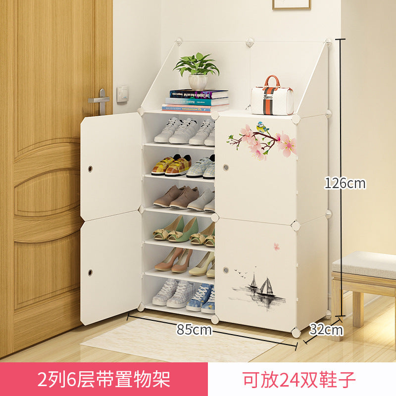 Shoe Cabinet Household Economy Space Saving Simple Shoe Rack