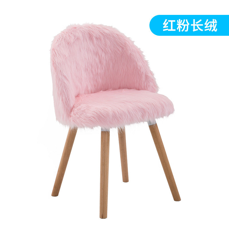 化妆椅girl Heart Desk Chair Bedroom Princess Pink Cute Stool