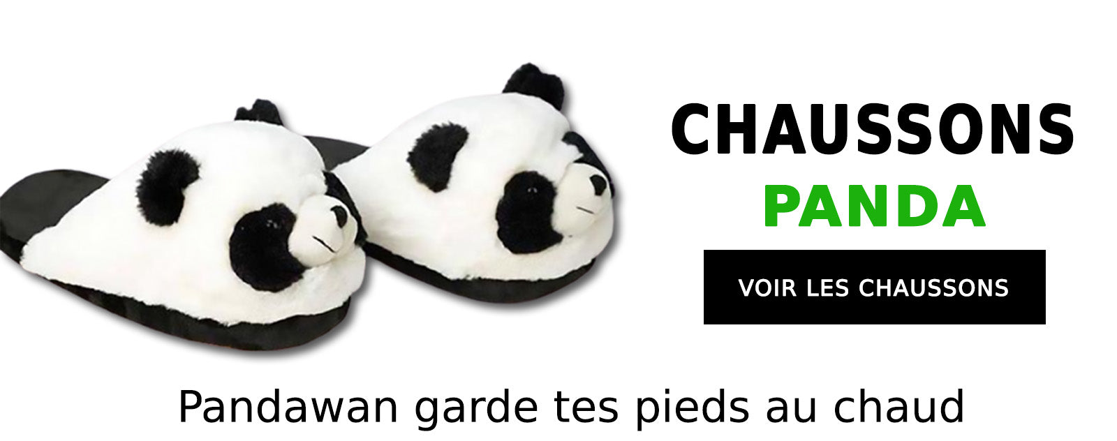 Chaussons Panda Chaud