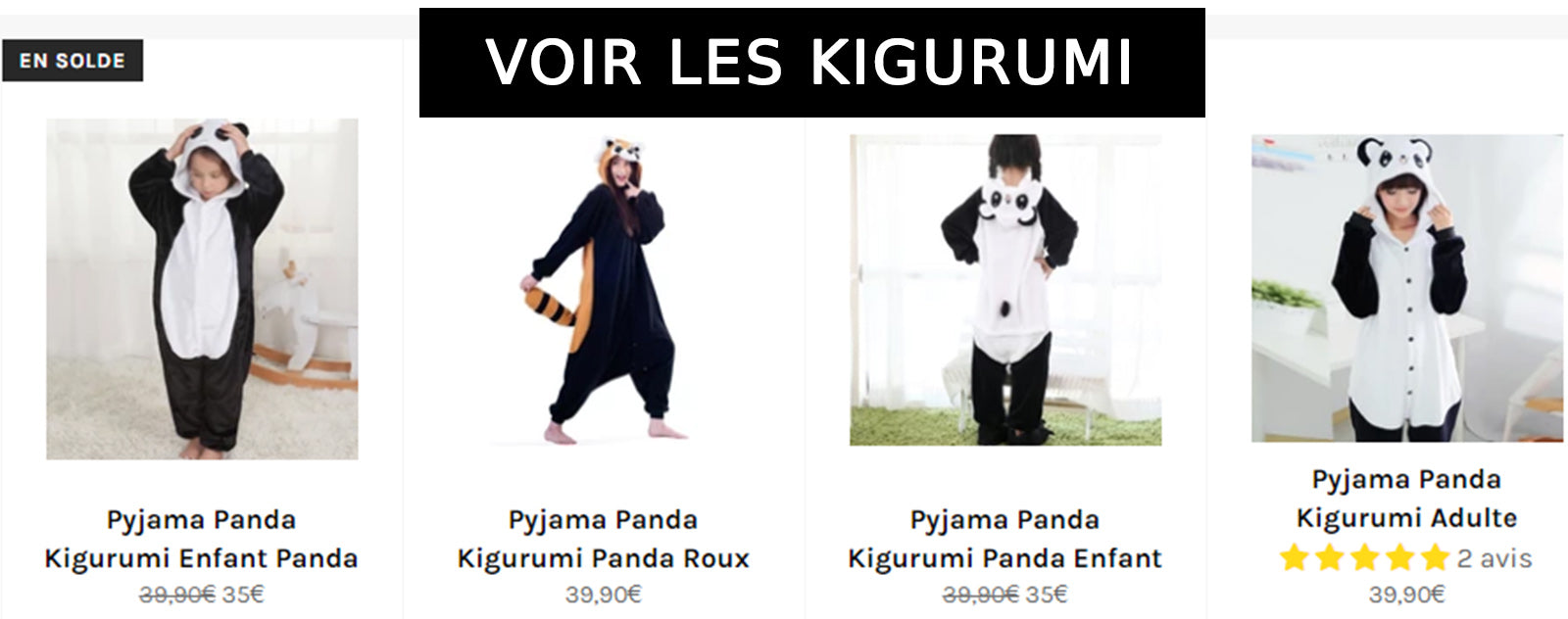 Collection Kigurumi Panda