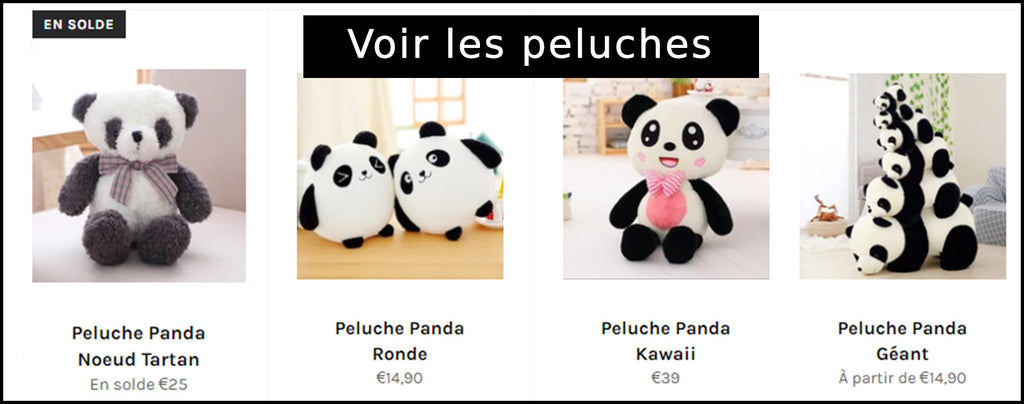 Collection Peluche Panda