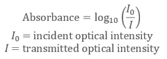 How to calculate Optical Absorbance (Formula for Absorbance)