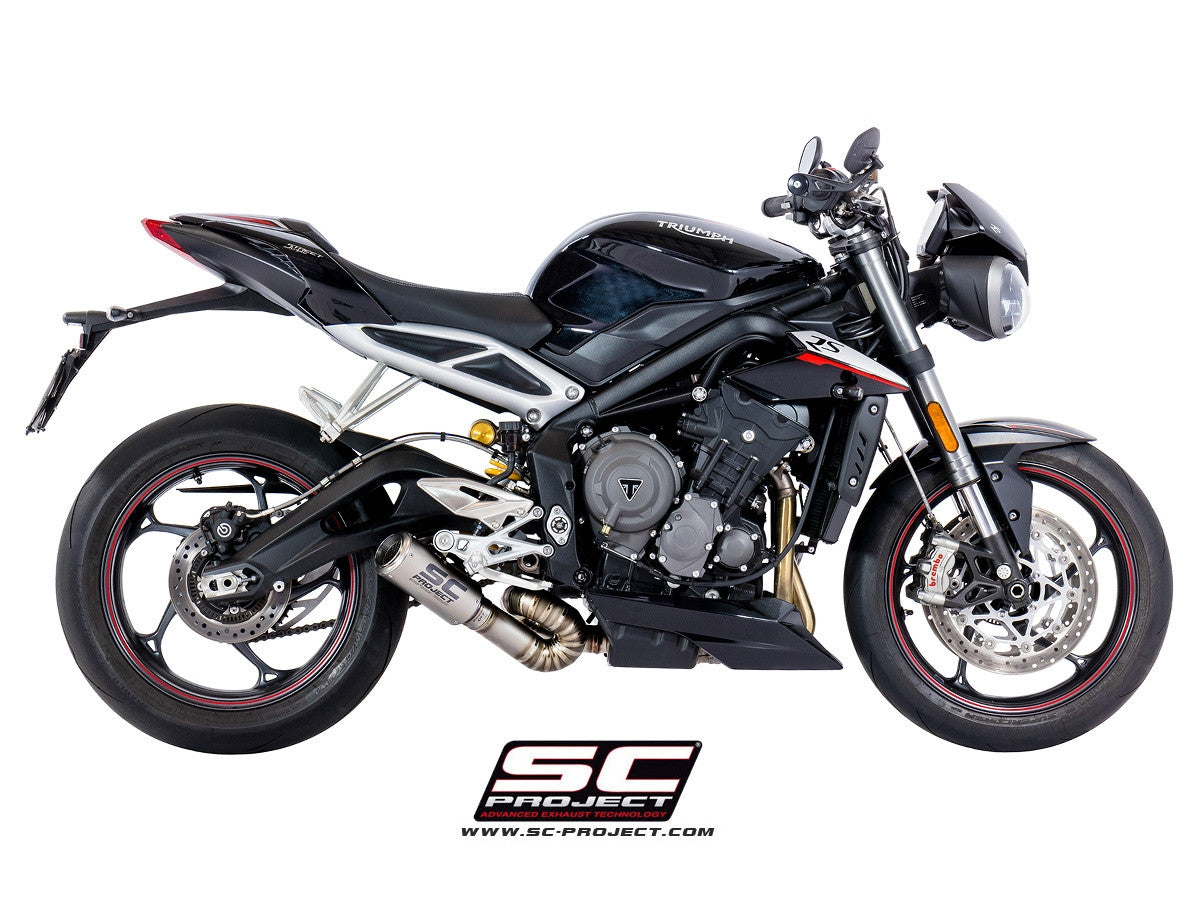 SC-PROJECT STREET TRIPLE RS スリップオンマフラー-