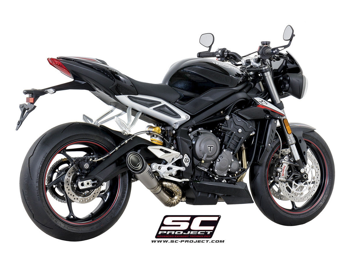 SC-PROJECT STREET TRIPLE RS スリップオンマフラー-