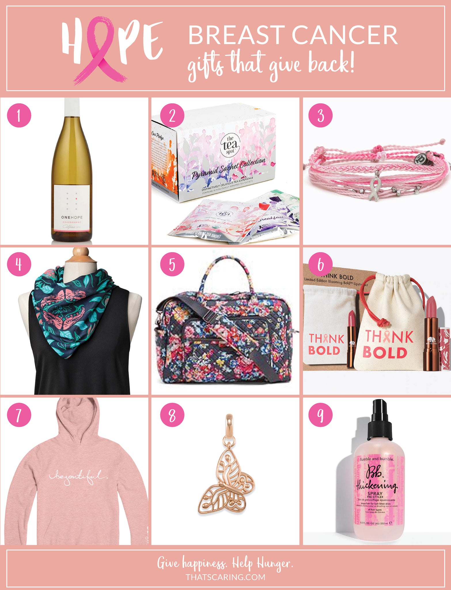 Products the Give Back to Breast Cancer 