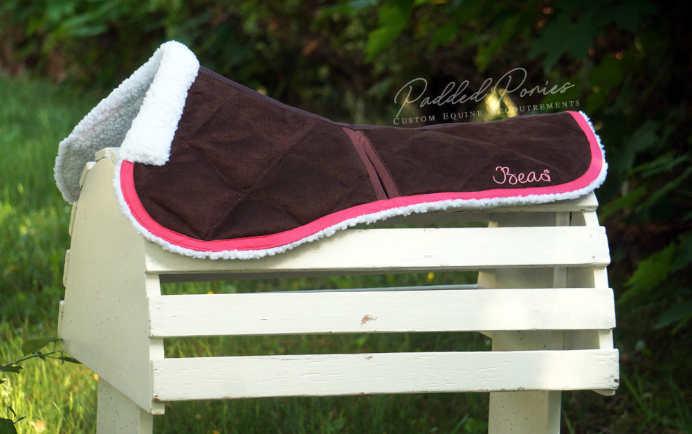 Luxury Half Fleece Faux Sheepskin Saddlecloth/ Pad Full Size 7 Fabulous Colours! 