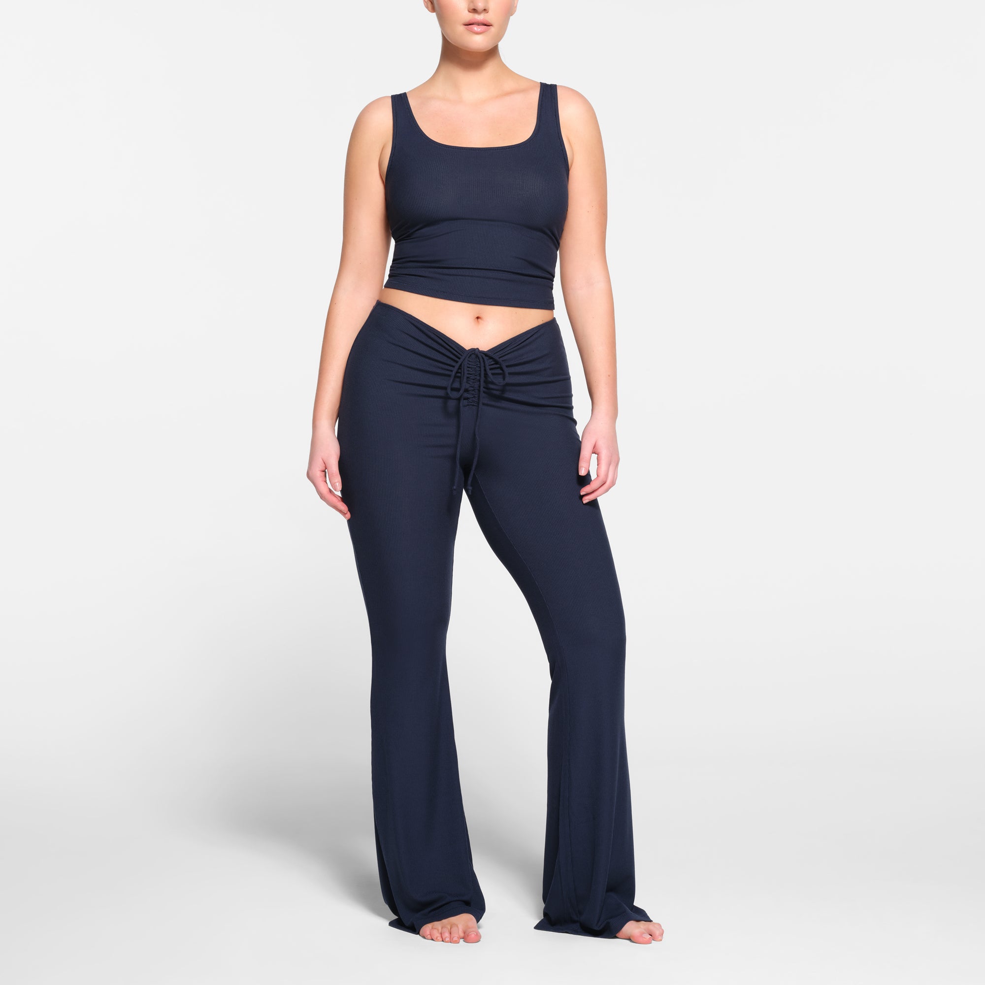 Soft Lounge Ruched Pant  Ruched pants, Bootcut pants, Ruching