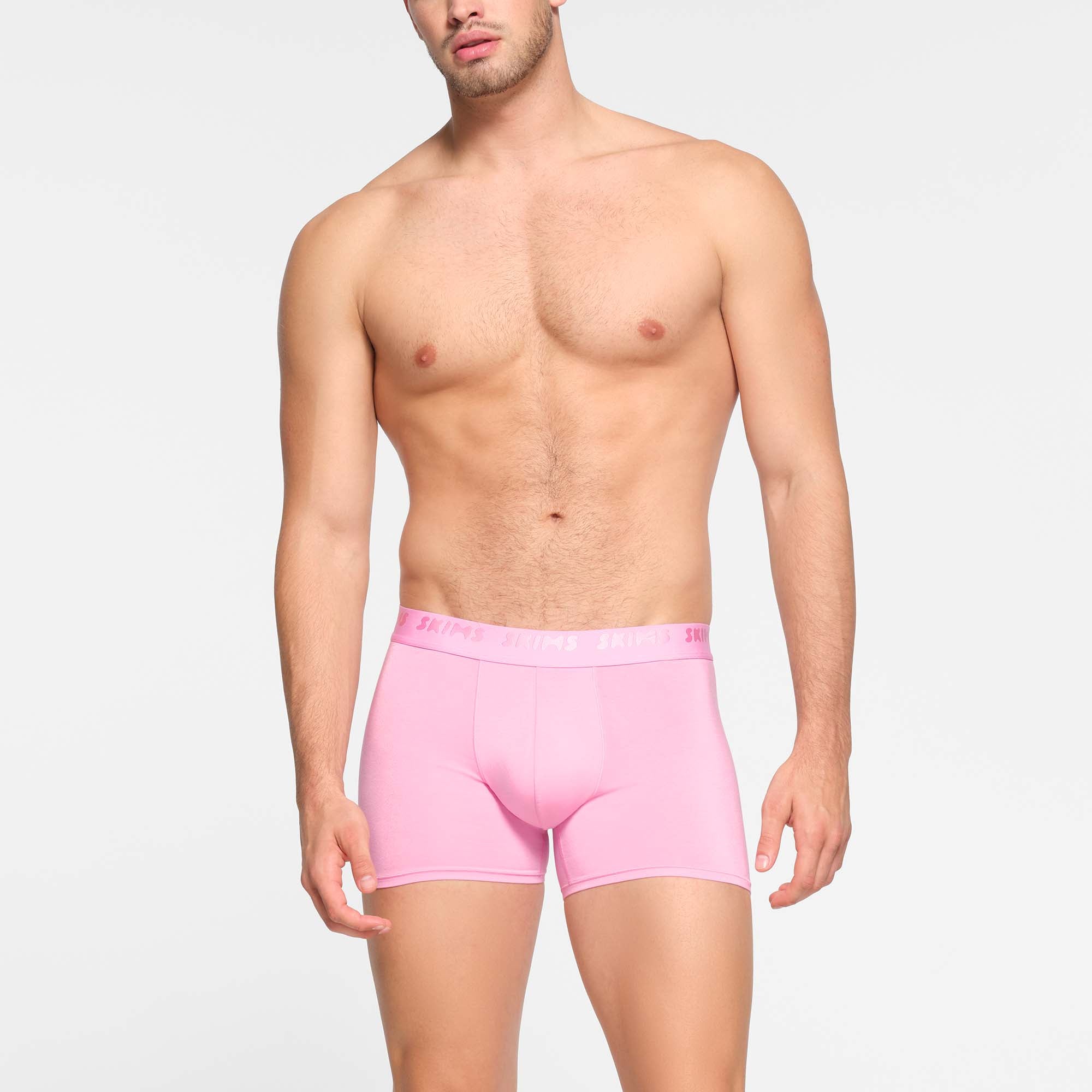 SKIMS STRETCH MENS 3 BOXER BRIEF | BUBBLE GUM