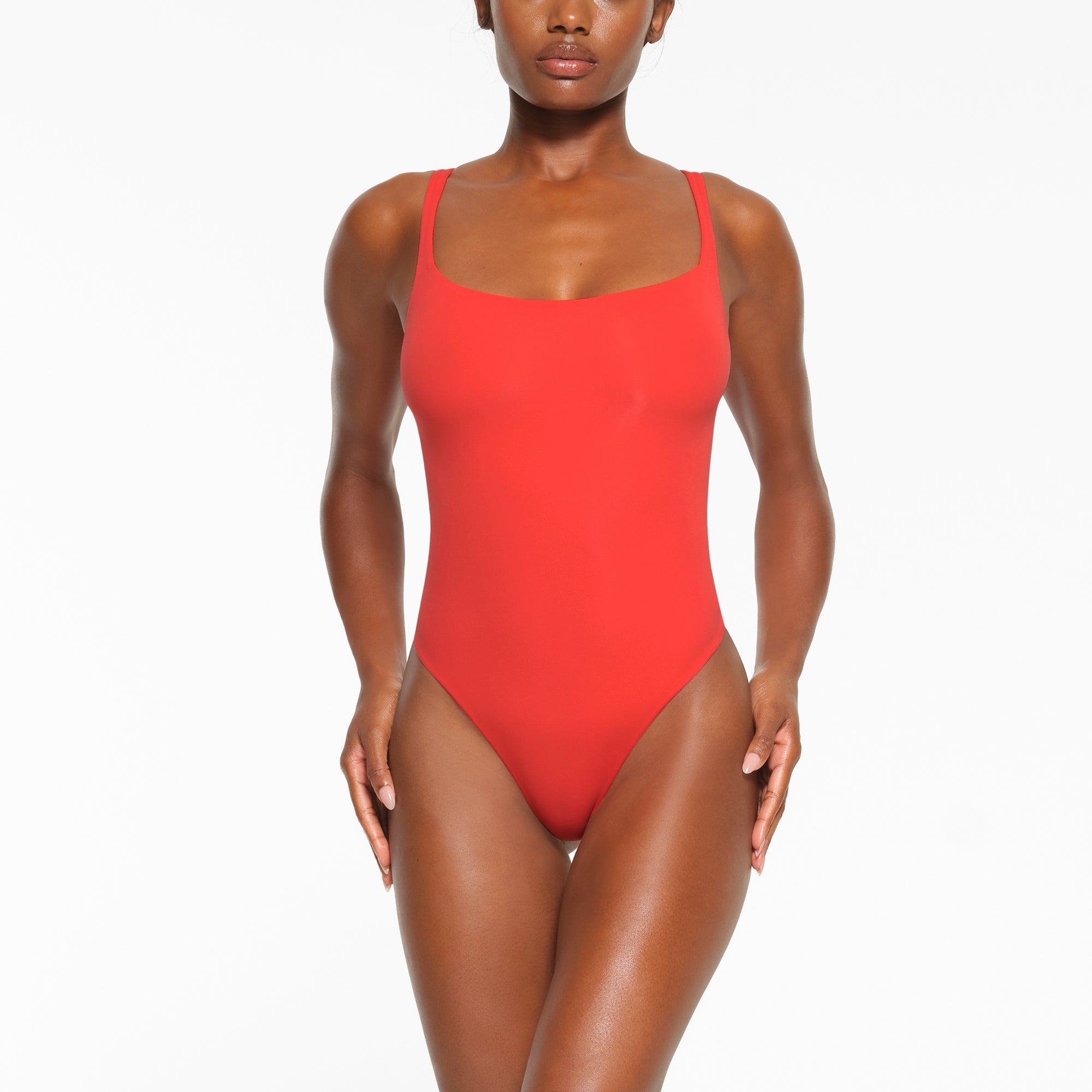 FITS EVERYBODY SQUARE NECK BODYSUIT | POPPY