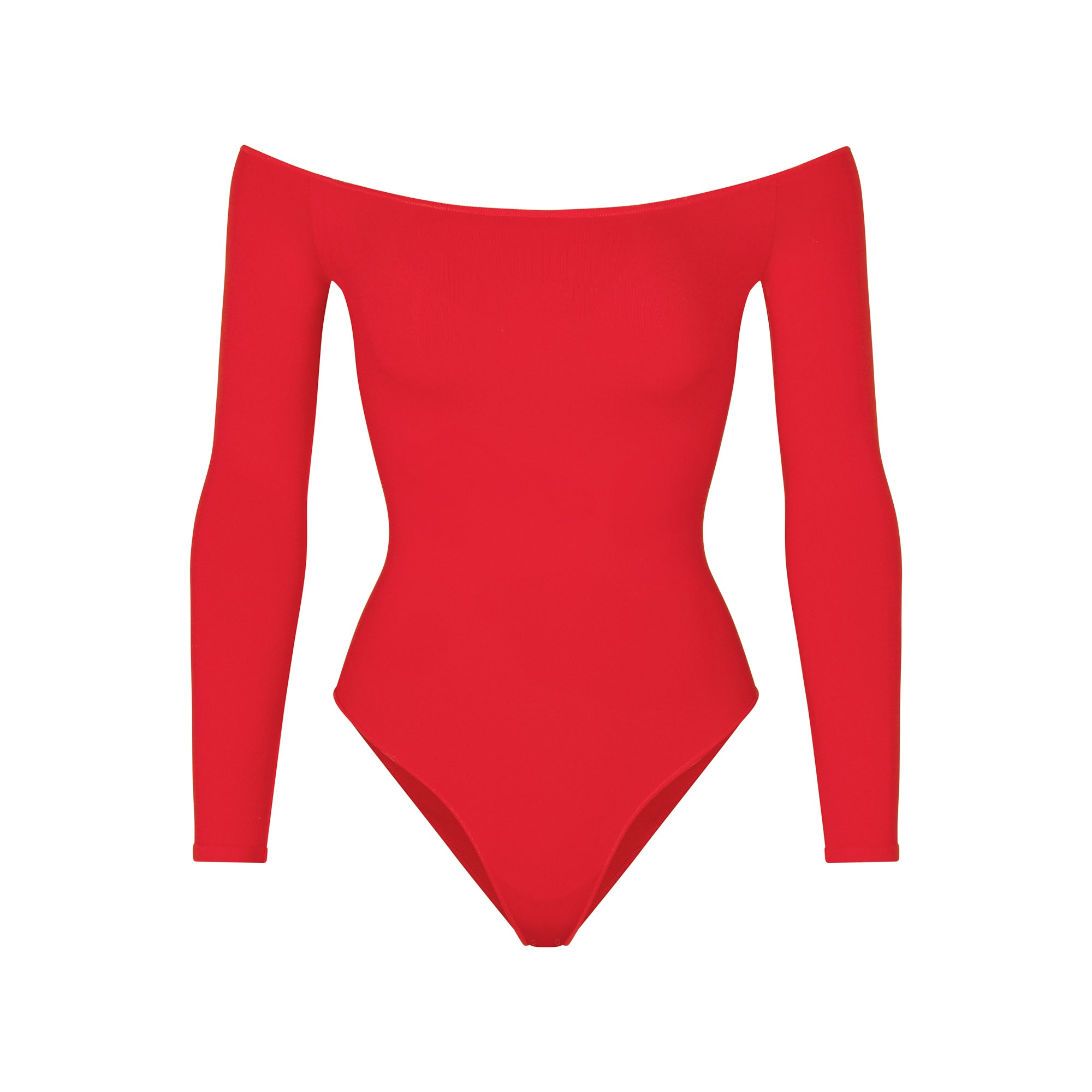 Aranza Womens Bodysuit Off Shoulder Red Leotard Short Sleeve Blusa de Mujer  Faja