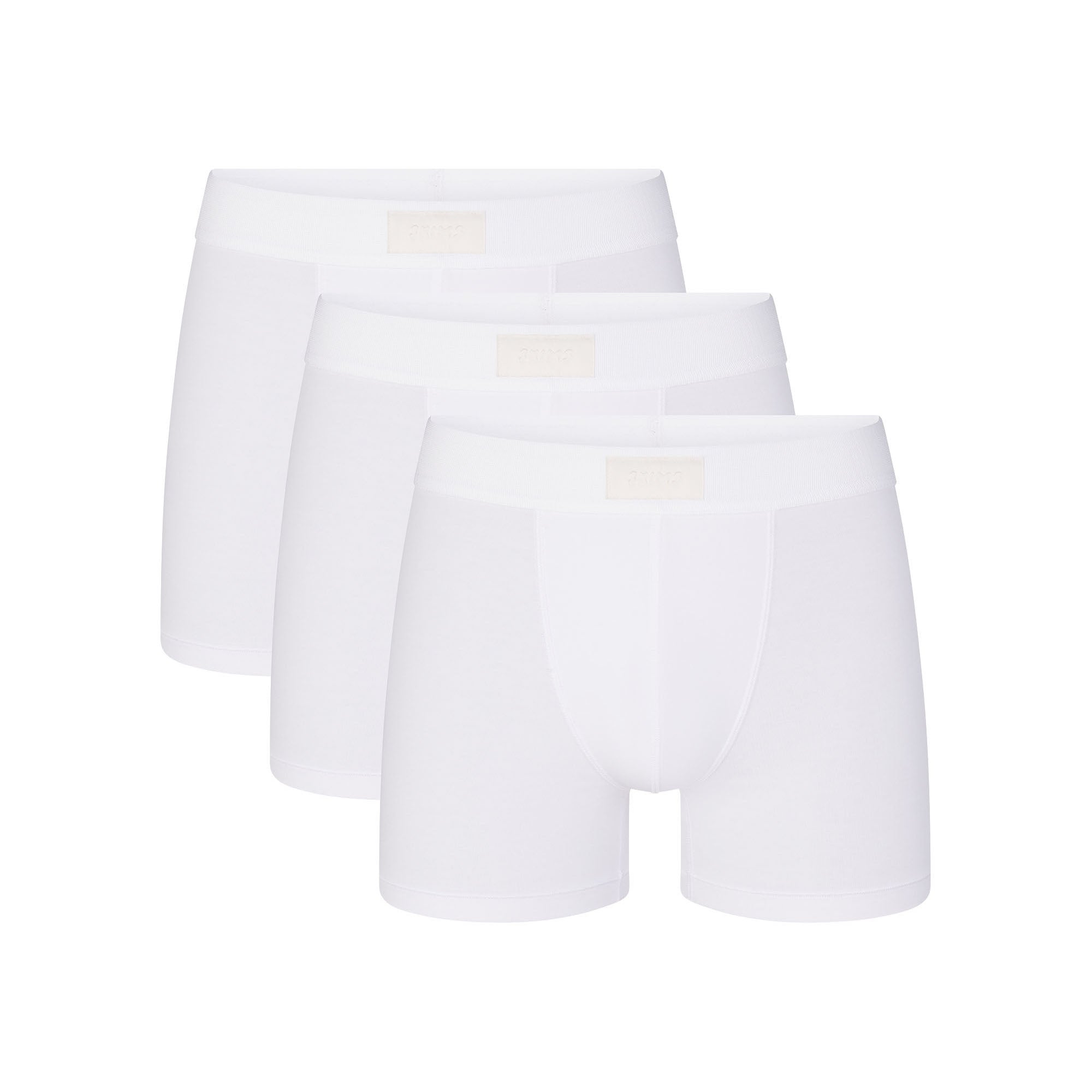 DORKASM Men's Underwear Boxer Briefs on Sale or Clearance 3 Pack Moisture  Wicking with Pouch Underwear Sexy Briefs L White 