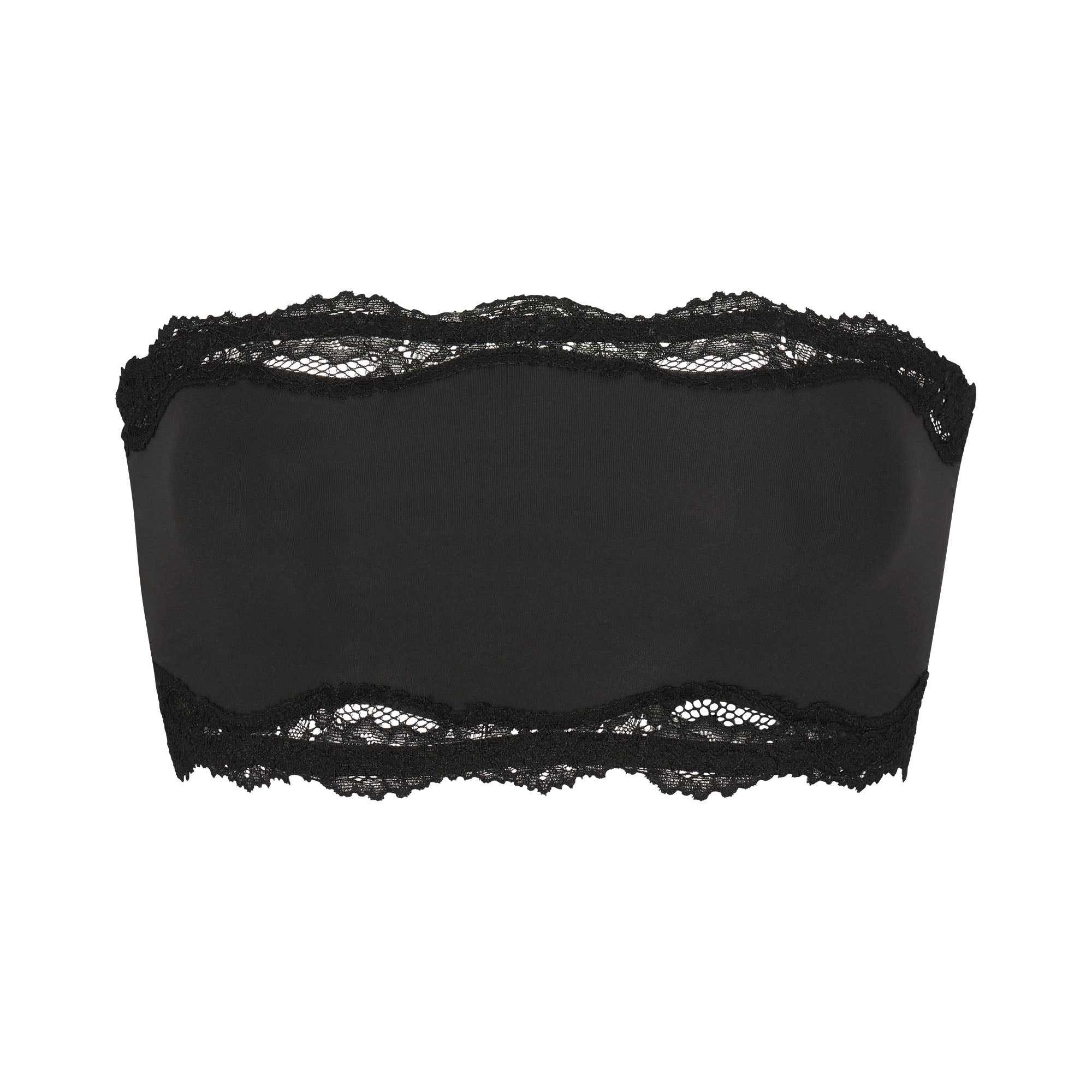 Black lace bandeau top