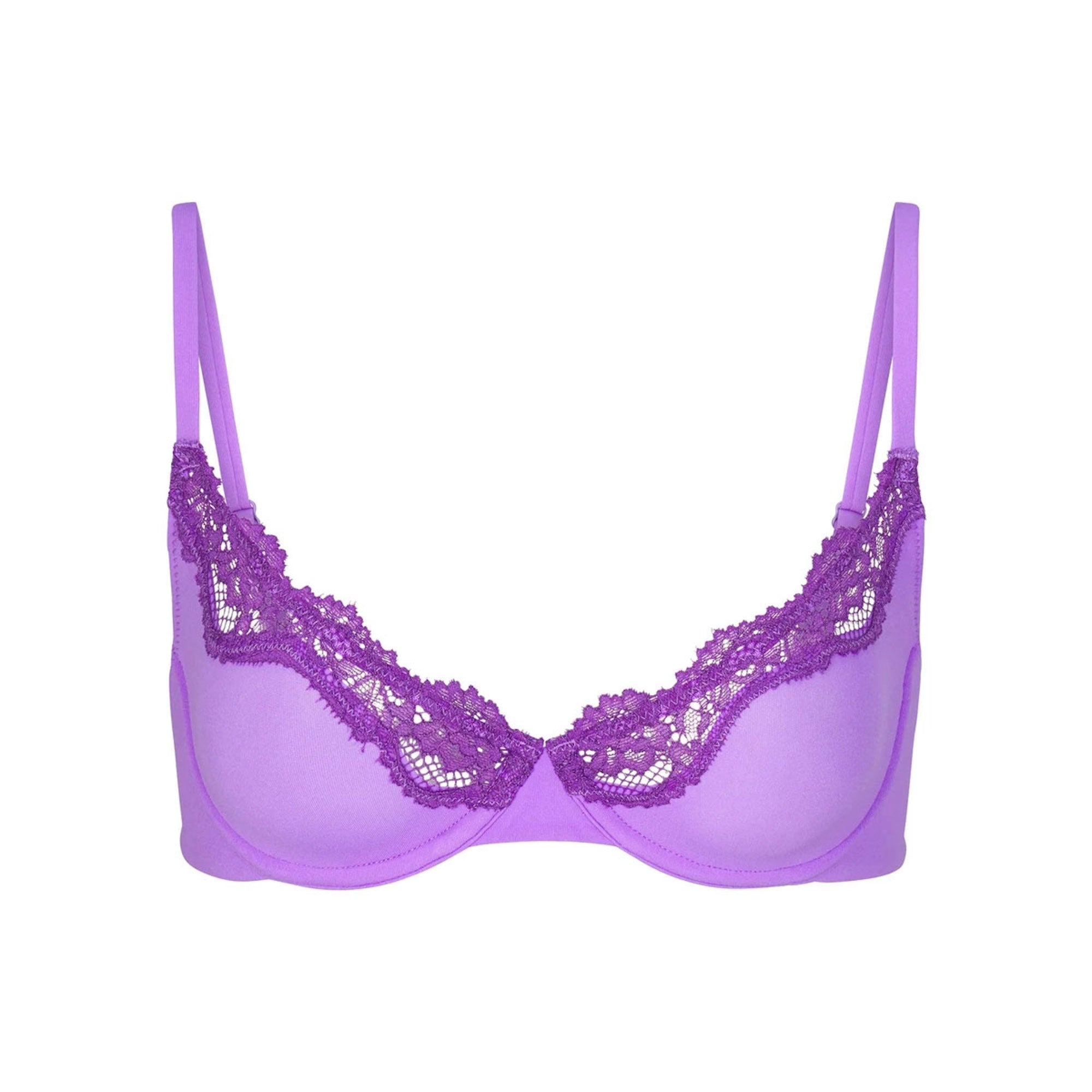 FITS EVERYBODY LACE UNLINED SCOOP BRA | ULTRA VIOLET TONAL