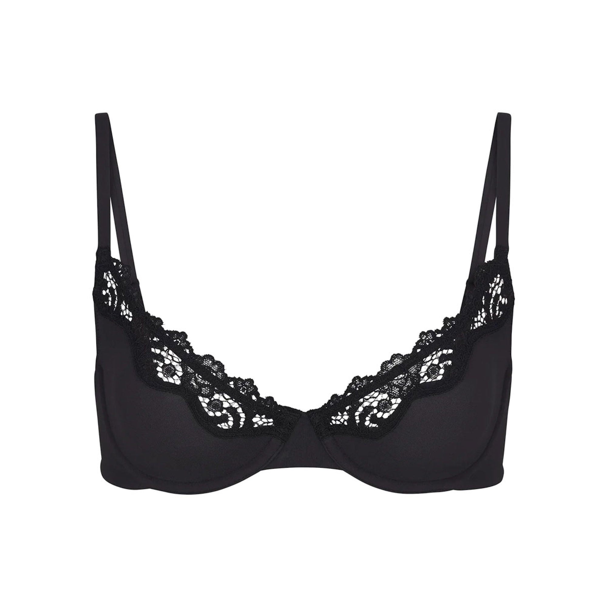 Track Fits Everybody Corded Lace Unlined Scoop Bra - Petal - 34 - F at