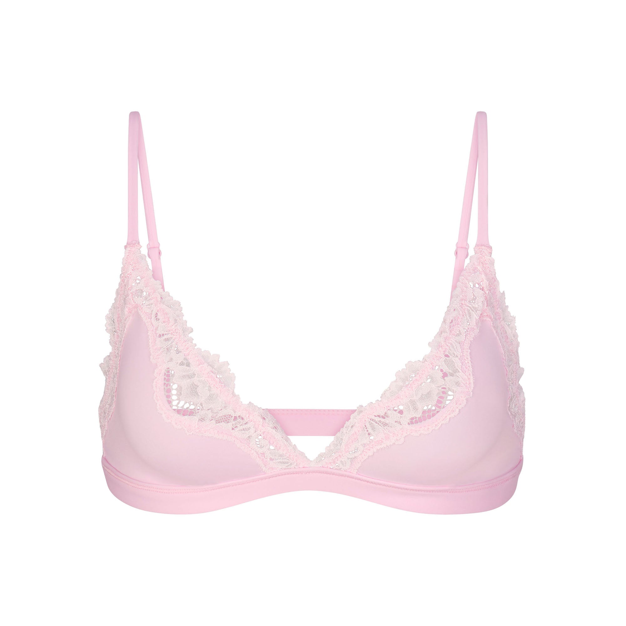 Sexy Light Pink Bralette - Lace Bralette - Triangle Top Bralette - Lulus