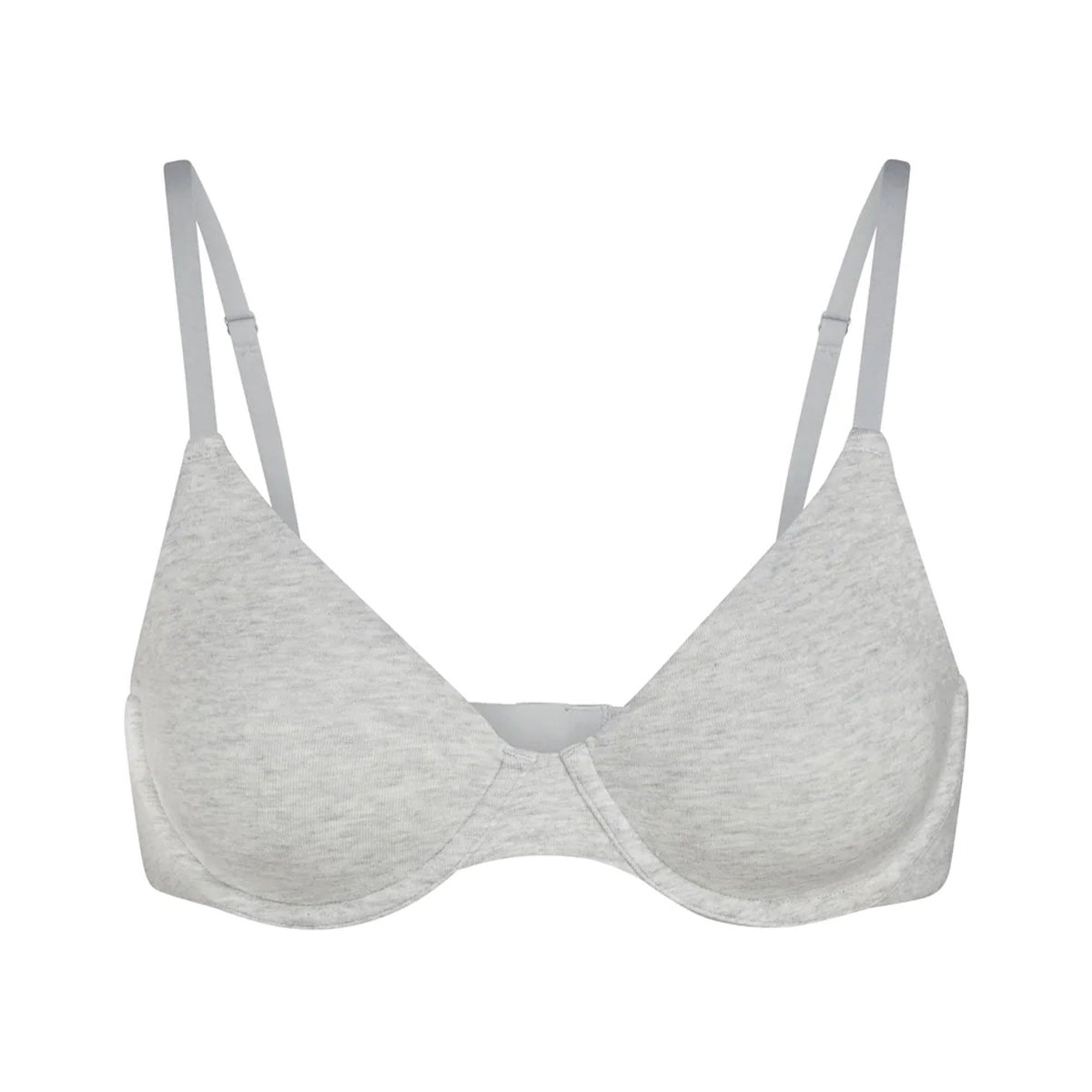 Dunnes Stores  Grey Cotton T-Shirt Bra - Pack Of 2