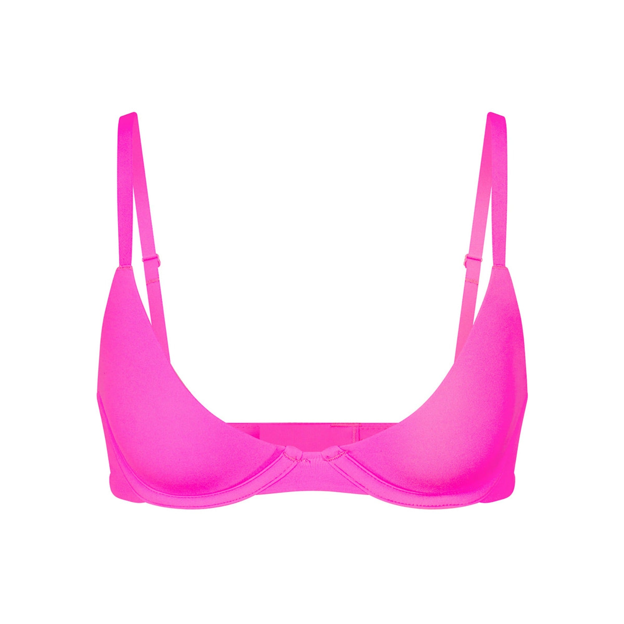 Track Fits Everybody Push Up Bra - Neon Pink - 46 - D at Skims