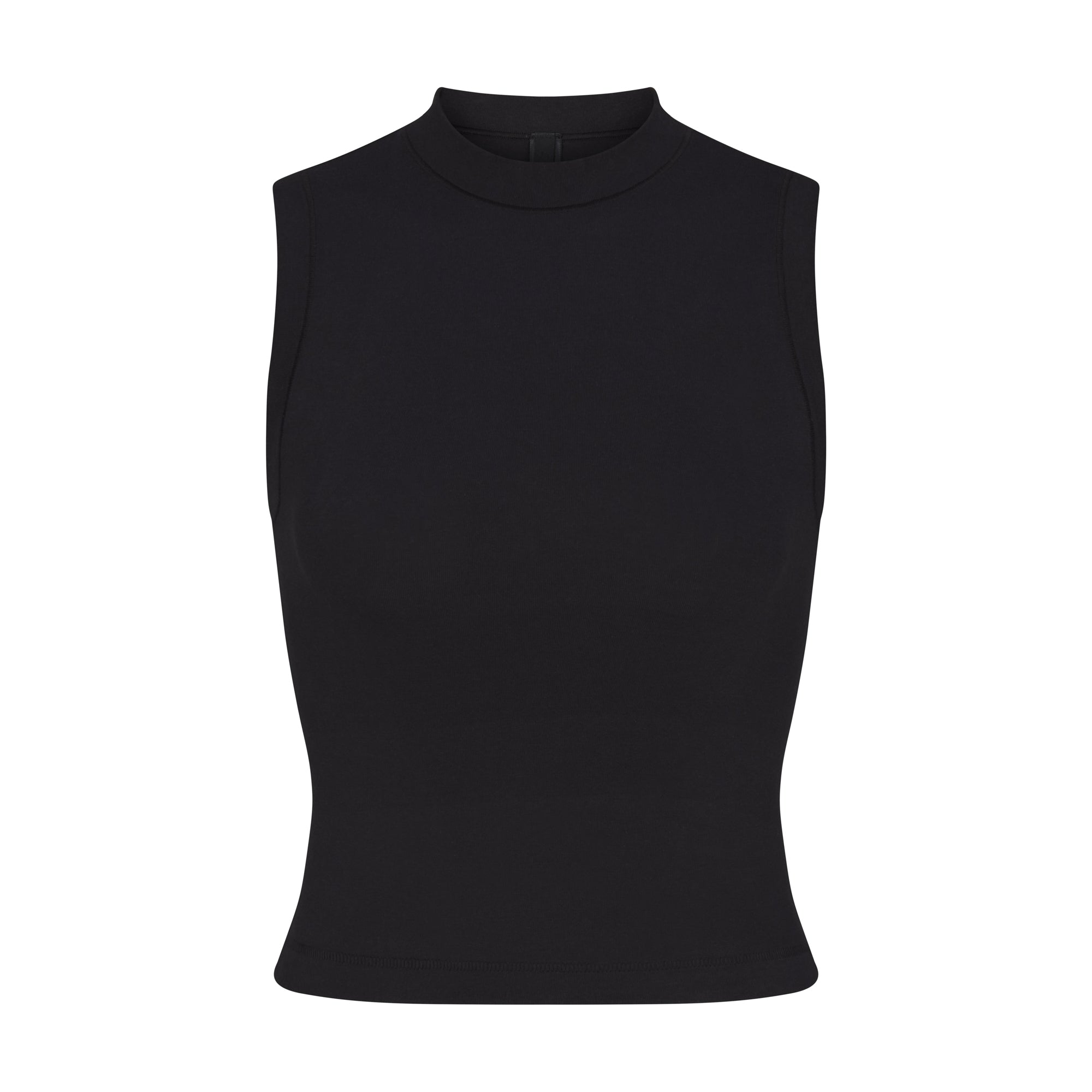 SKIMS - The soft and stretchy Cotton Jersey Mock Neck Tank, Dipped