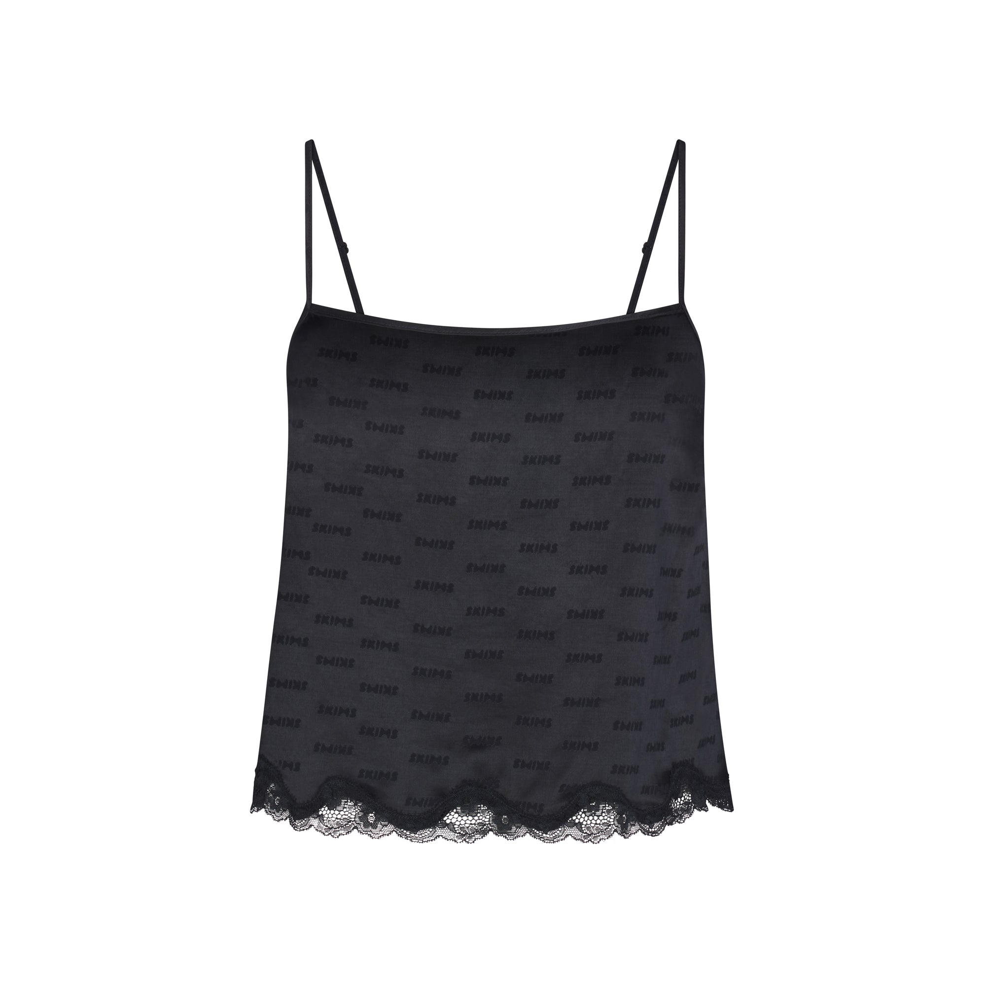 Track Fits Everybody Corded Lace Cropped Cami - Onyx - XXS at Skims