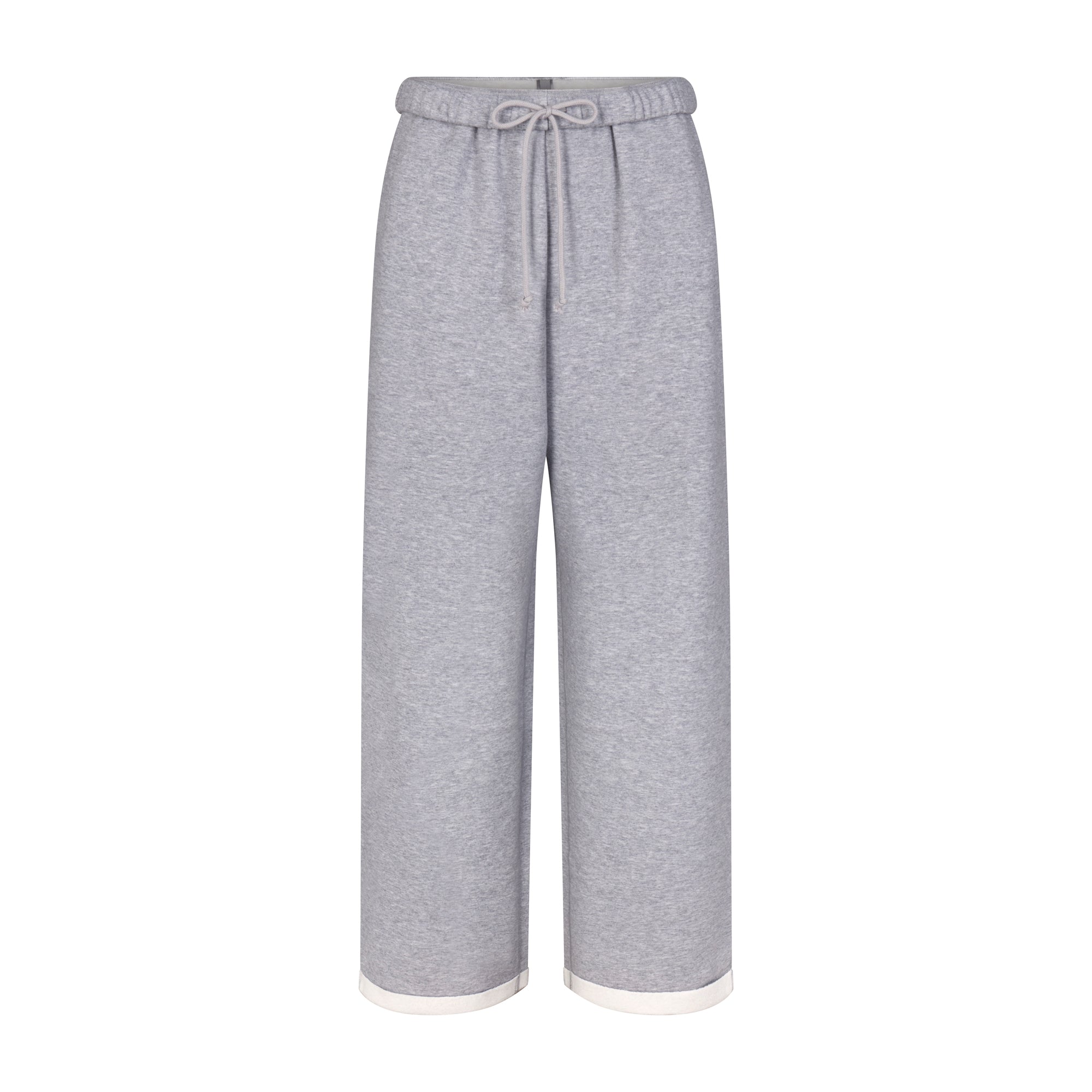 COTTON FLEECE CLASSIC STRAIGHT LEG PANT | HEATHER GREY