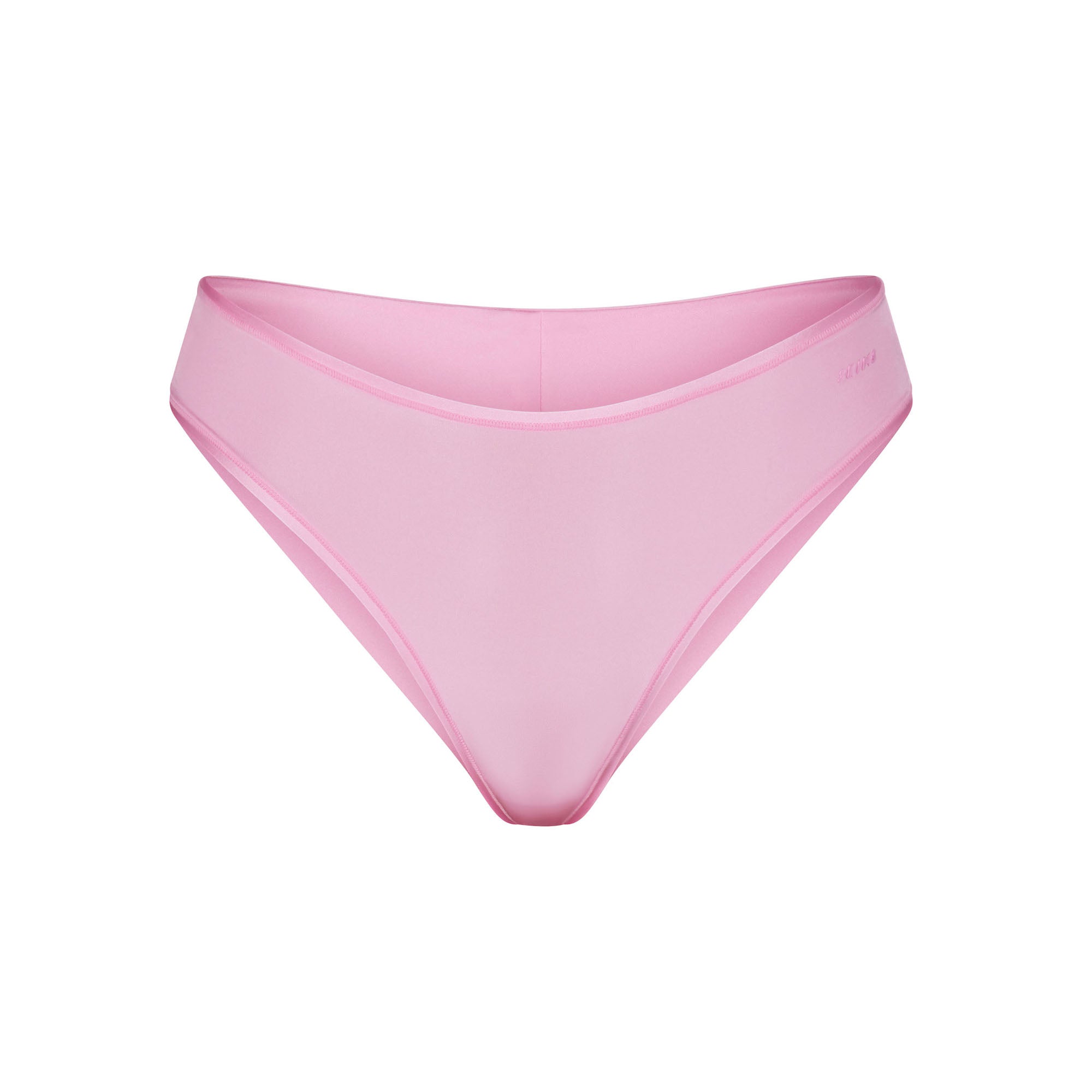 Buy SKIMS Shine Bikini Brief Satin Panties - Pink Sand At 37% Off