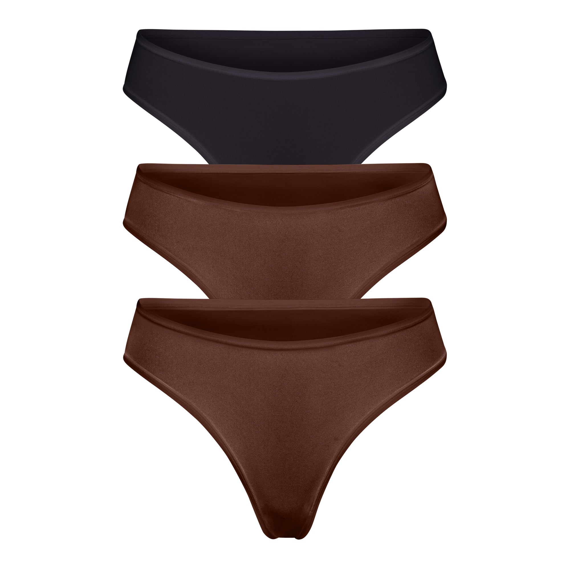 FITS EVERYBODY THONG MULTI 3-PACK | COCOA MULTI