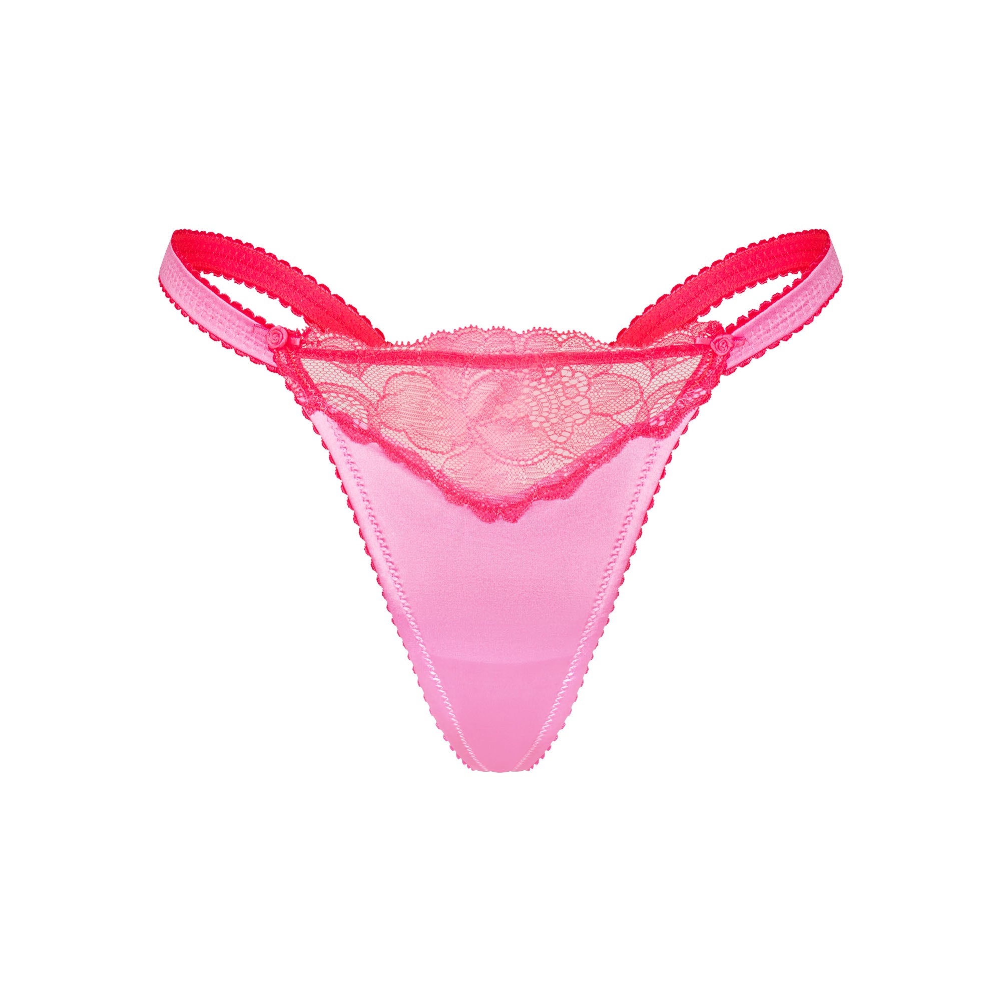 WOVEN SHINE LACE TAP SHORT | NEON ORCHID