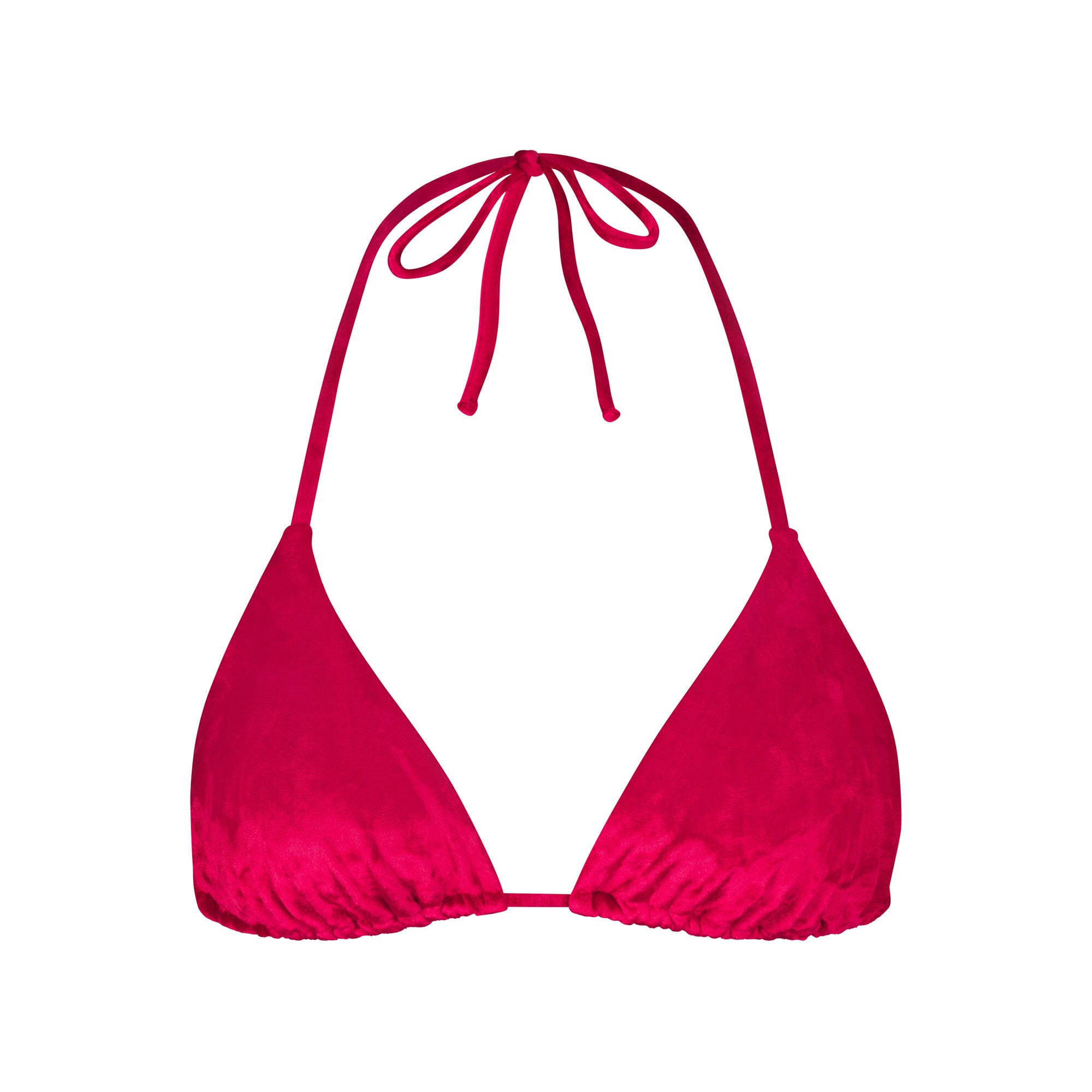 Cranberry Velvet Bralette Bikini Top - Sunnyside Swimwear