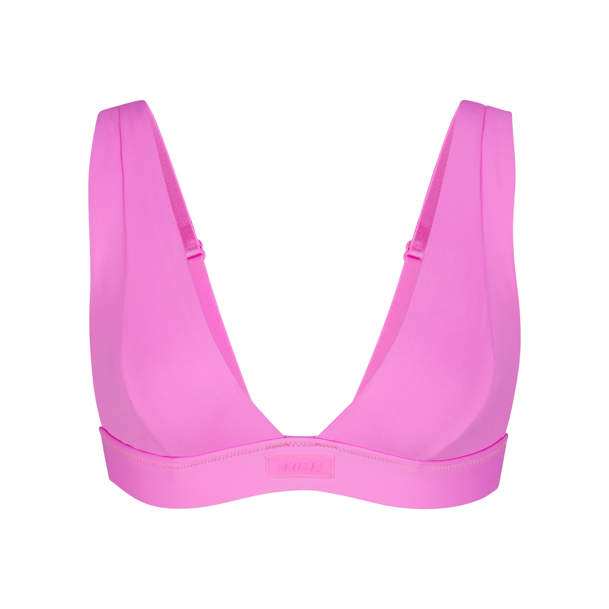 SIGNATURE SWIM PLUNGE BIKINI TOP | NEON ORCHID