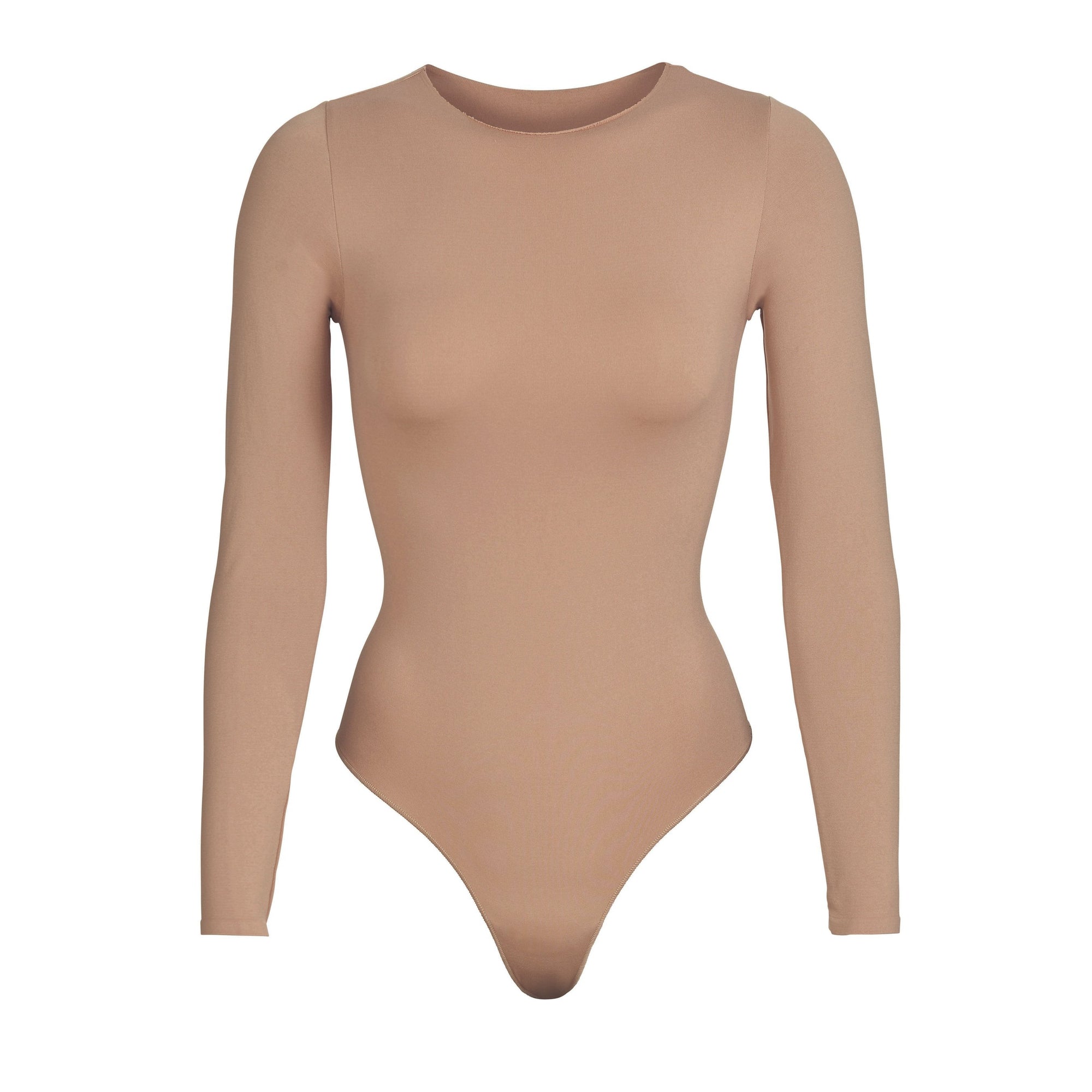 Tan Long Sleeve Bodysuit