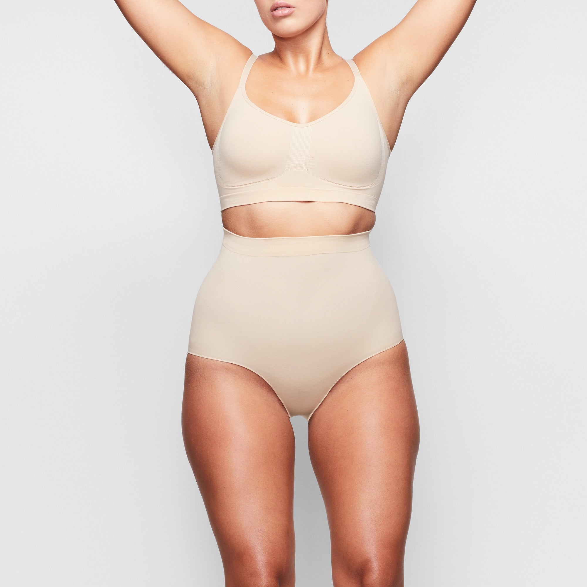 Buy SKIMS Grey Seamless Sculpt High-waist Brief for Women in UAE