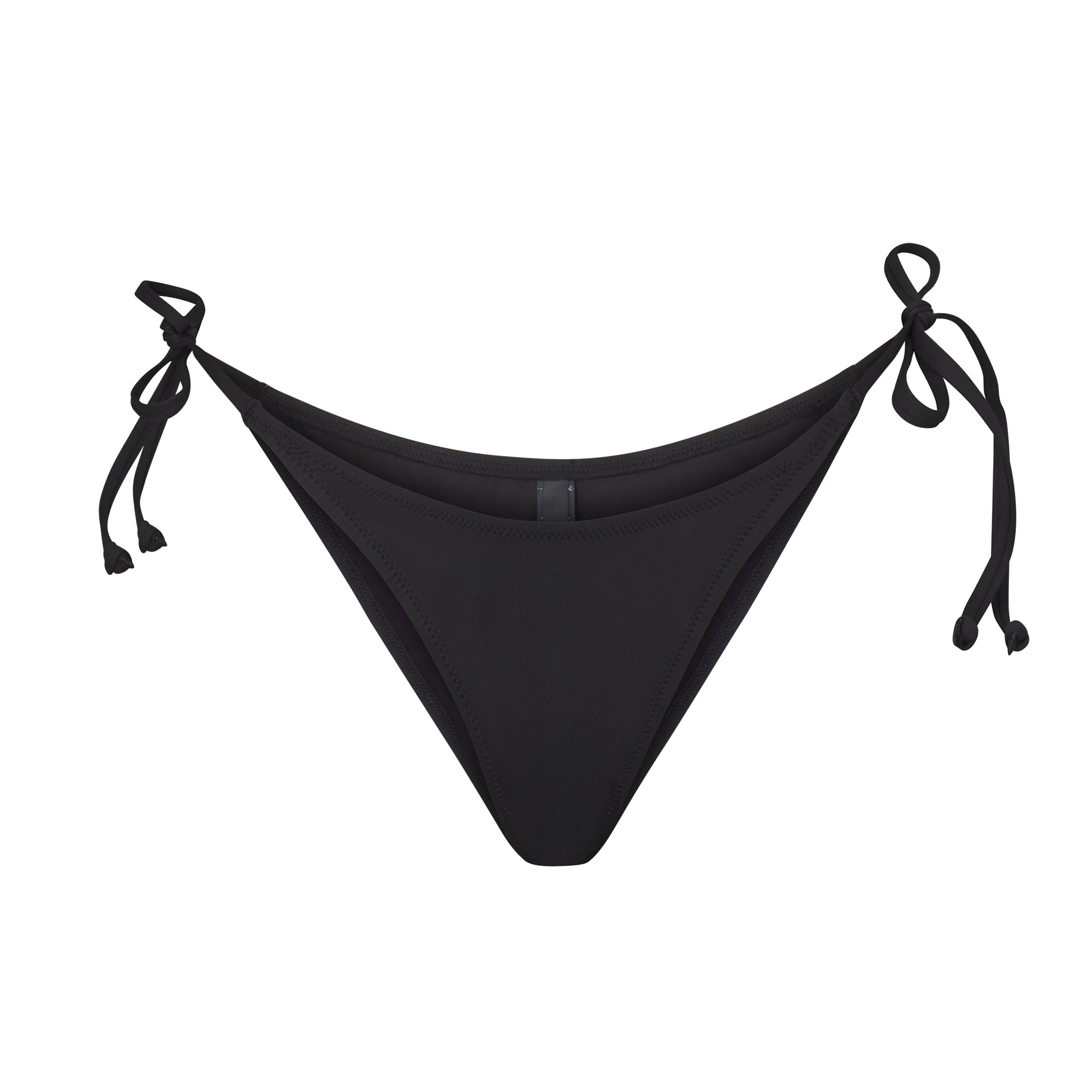 Black Leaf Adjustable Tie Side Bikini Bottoms