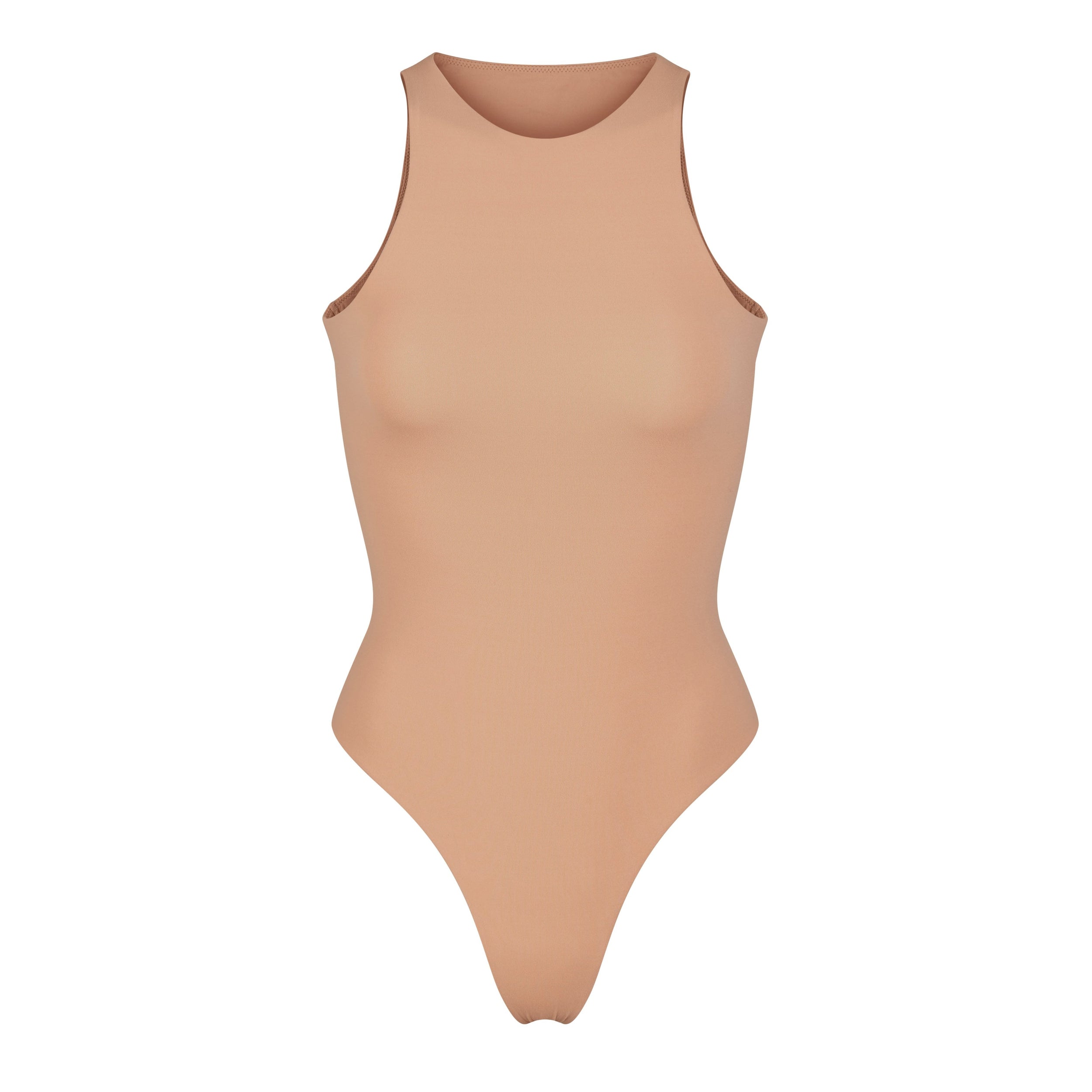 SKIMS Fits Everybody stretch thong bodysuit - Umber